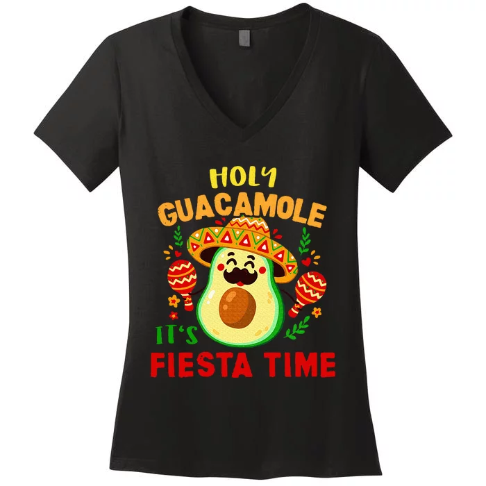 Guacamole Cinco De Mayo Mexican Fiesta Women's V-Neck T-Shirt