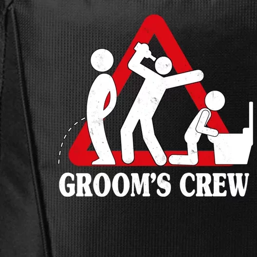 Grooms Crew Drunk Bachelor Party City Backpack