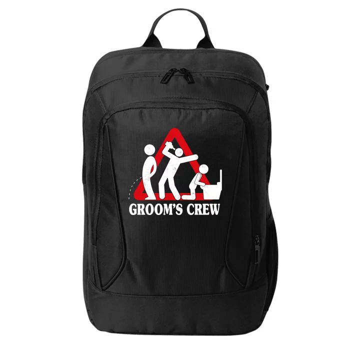 Grooms Crew Drunk Bachelor Party City Backpack