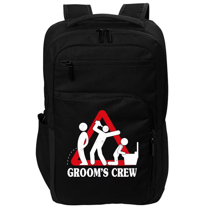 Grooms Crew Drunk Bachelor Party Impact Tech Backpack