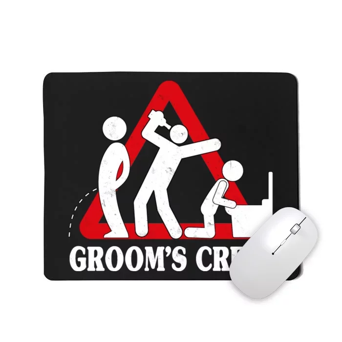 Grooms Crew Drunk Bachelor Party Mousepad