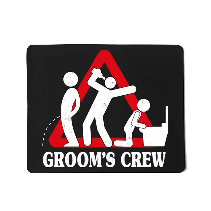 Grooms Crew Drunk Bachelor Party Mousepad