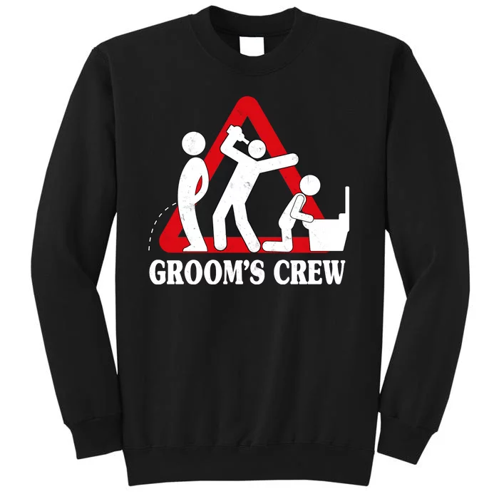 Grooms Crew Drunk Bachelor Party Tall Sweatshirt