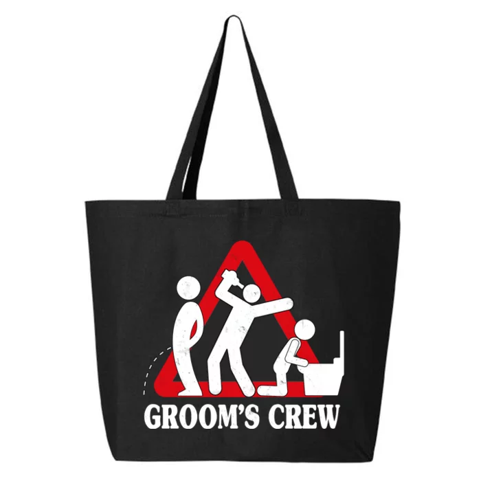 Grooms Crew Drunk Bachelor Party 25L Jumbo Tote