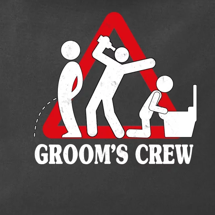 Grooms Crew Drunk Bachelor Party Zip Tote Bag