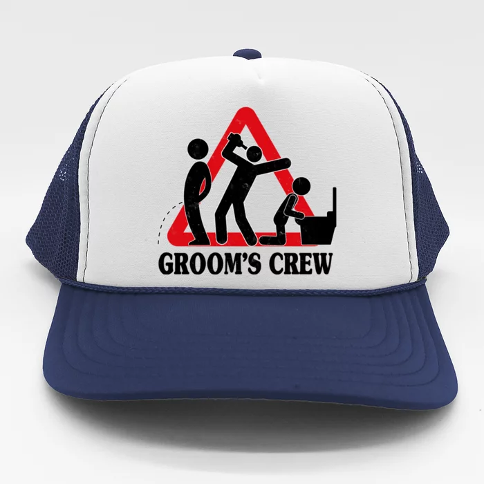 Grooms Crew Drunk Bachelor Party Trucker Hat