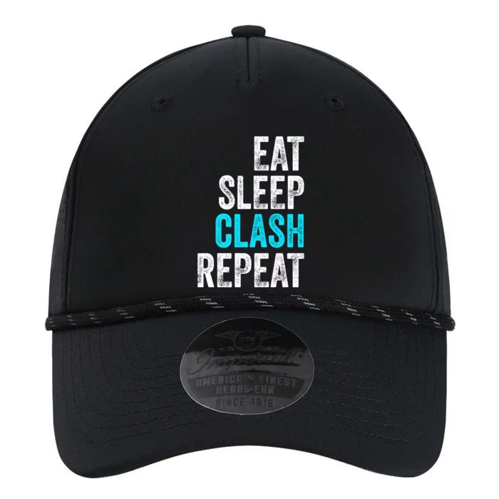 Gaming Clan Eat Sleep Clash Repeat Clans Vintage Great Gift Performance The Dyno Cap