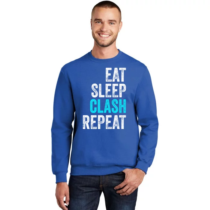 Gaming Clan Eat Sleep Clash Repeat Clans Vintage Great Gift Sweatshirt