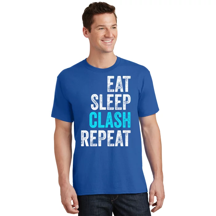 Gaming Clan Eat Sleep Clash Repeat Clans Vintage Great Gift T-Shirt