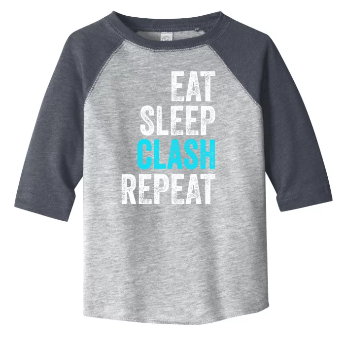 Gaming Clan Eat Sleep Clash Repeat Clans Vintage Great Gift Toddler Fine Jersey T-Shirt