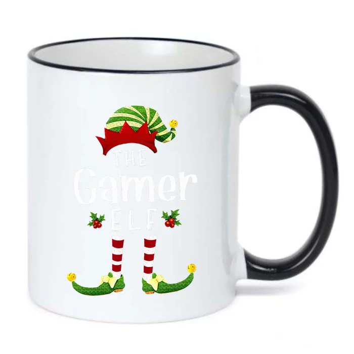 Gamer Christmas Elf Matching Pajama XMas Party Black Color Changing Mug