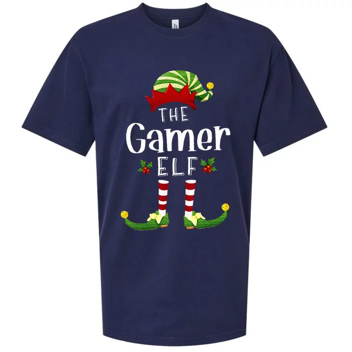 Gamer Christmas Elf Matching Pajama XMas Party Sueded Cloud Jersey T-Shirt