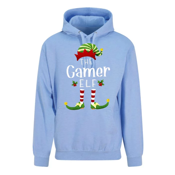 Gamer Christmas Elf Matching Pajama XMas Party Unisex Surf Hoodie