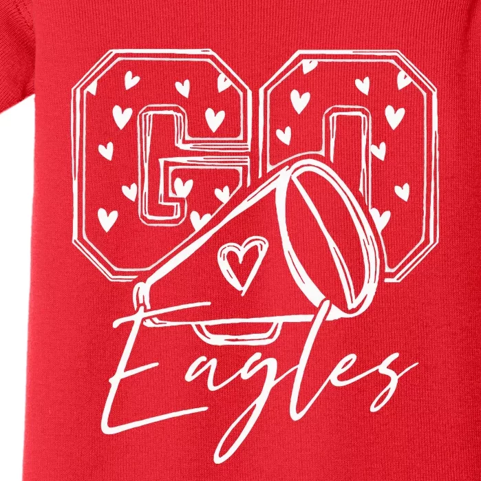 Go Cheer Eagles Design Gift Baby Bodysuit