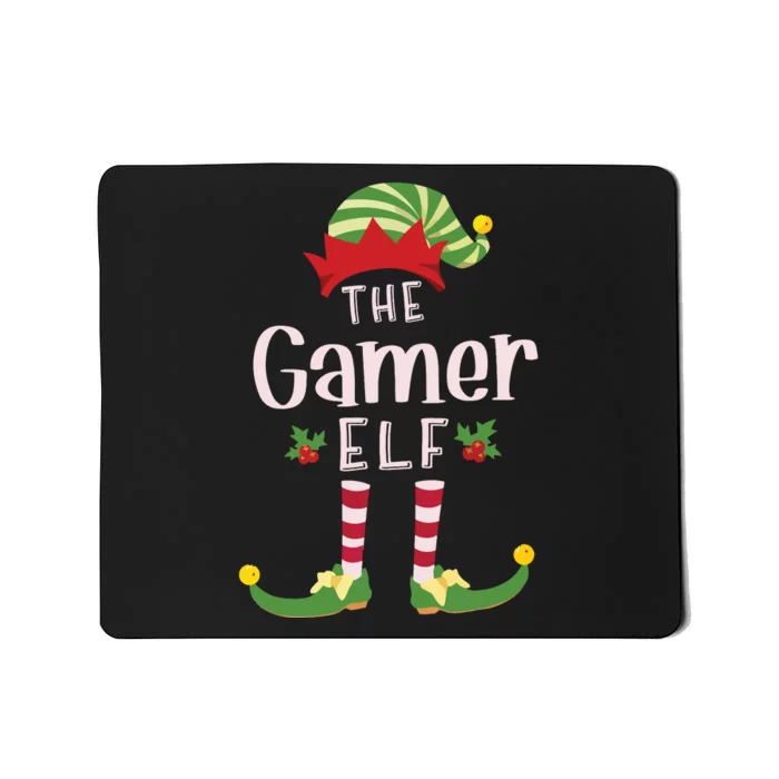 Gamer Christmas Elf Matching Pajama Xmas Party Mousepad