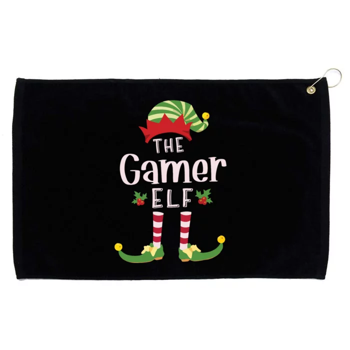 Gamer Christmas Elf Matching Pajama Xmas Party Grommeted Golf Towel