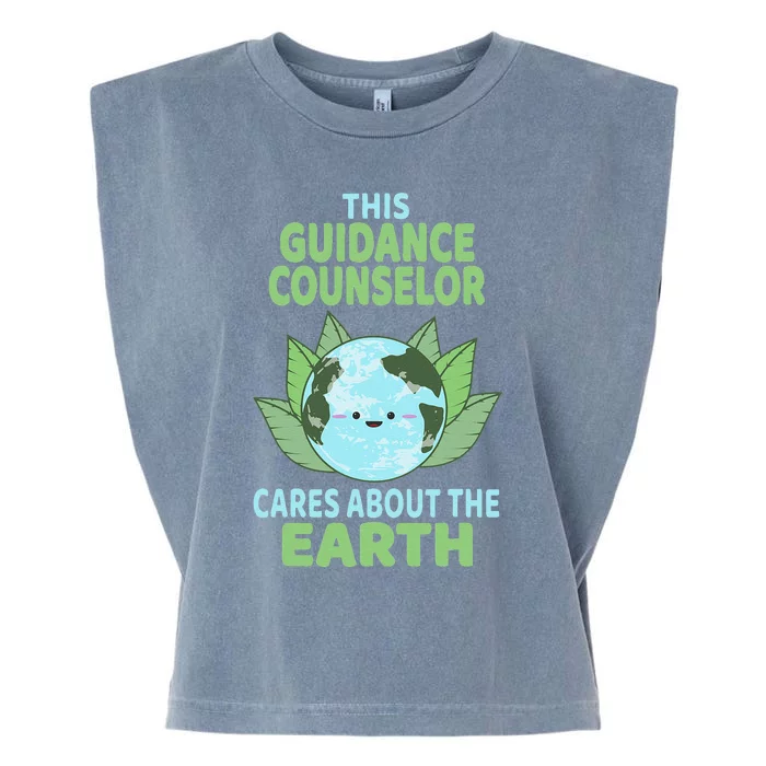 Guidance Counselor Earth Day School Classroom Garment-Dyed Women's Muscle Tee