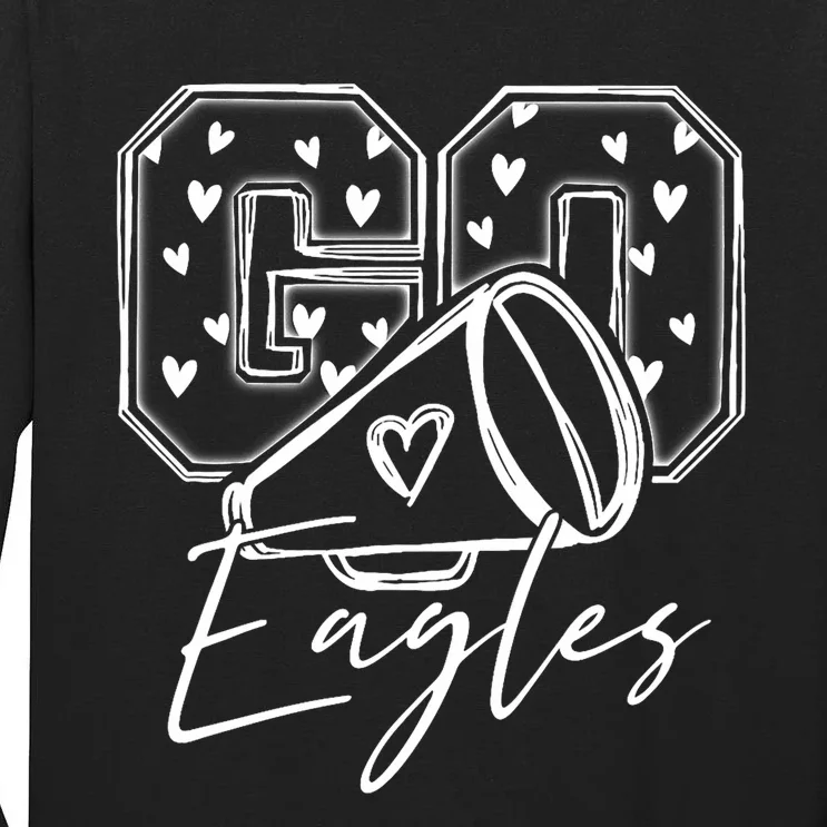 Go Cheer Eagles Design Gift Tall Long Sleeve T-Shirt