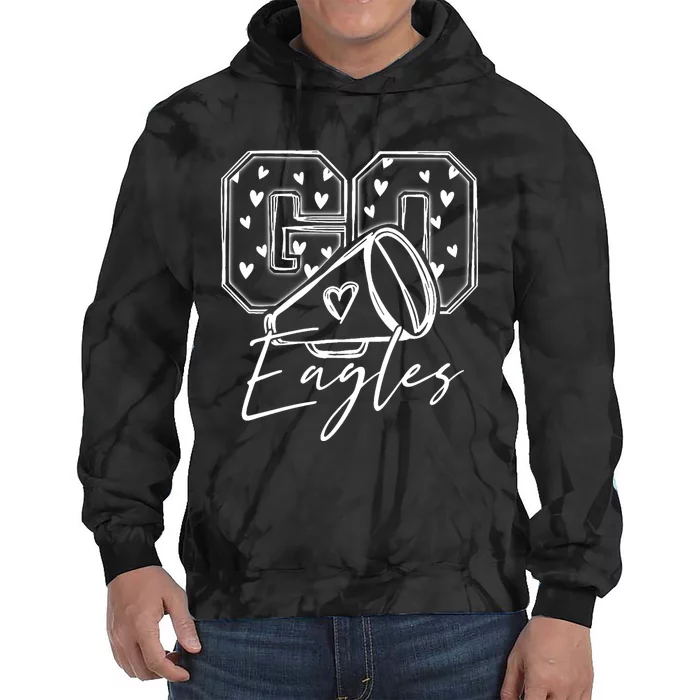 Go Cheer Eagles Design Gift Tie Dye Hoodie