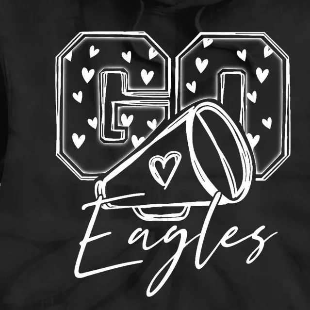 Go Cheer Eagles Design Gift Tie Dye Hoodie