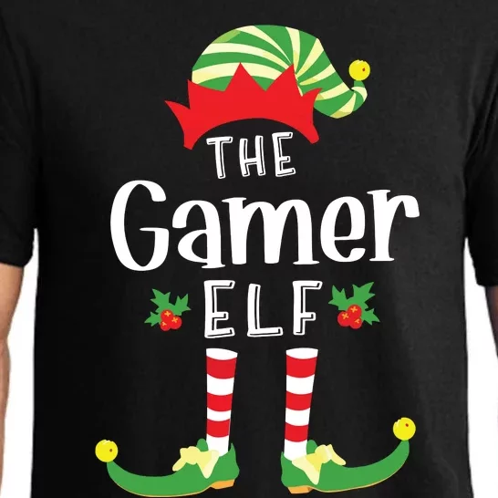 Gamer Christmas Elf Matching Pajama Xmas Party Pajama Set