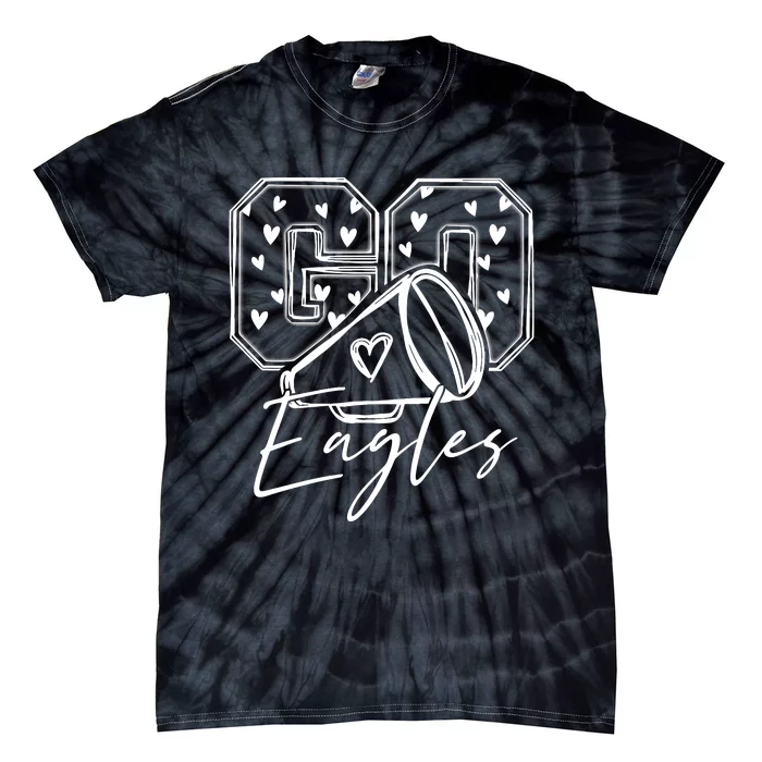 Go Cheer Eagles Design Gift For Girl Boy Tie-Dye T-Shirt