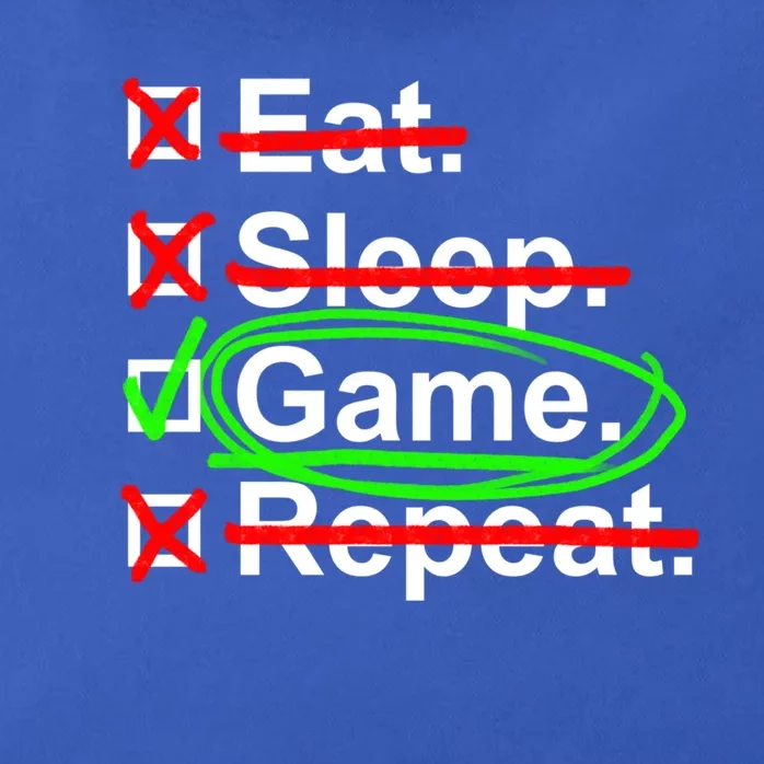 Gamer Cringe Eat Sleep Game Repeat Gift Zip Tote Bag