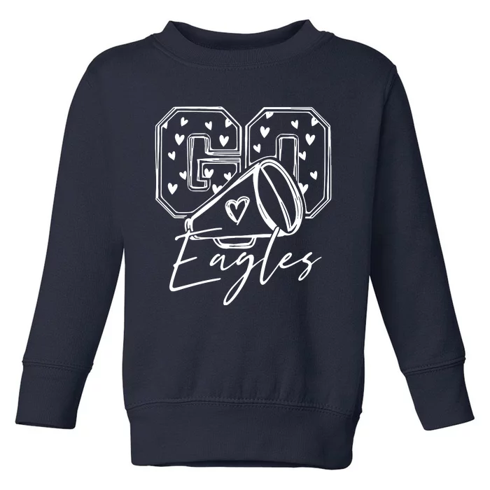 Go Cheer Eagles Design Gift Toddler Sweatshirt