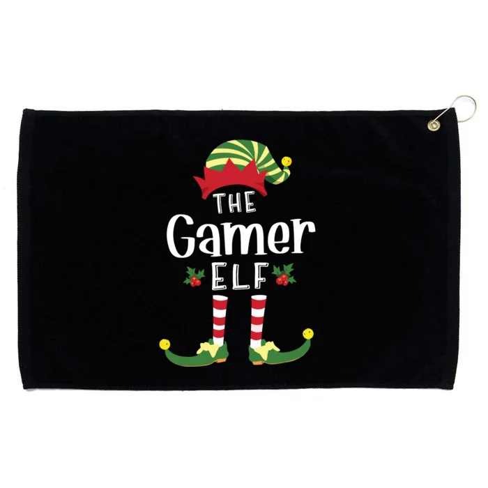 Gamer Christmas Elf Matching Pajama Xmas Party Grommeted Golf Towel