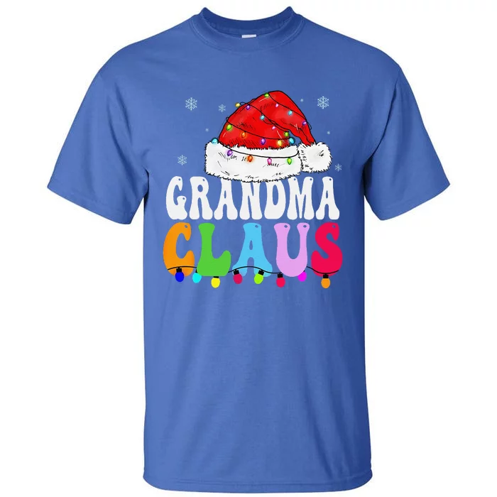 Grandma Claus Funny Xmas Family Matching Grandma Christmas Tall T-Shirt