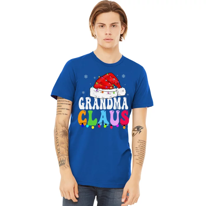 Grandma Claus Funny Xmas Family Matching Grandma Christmas Premium T-Shirt