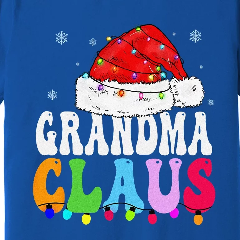 Grandma Claus Funny Xmas Family Matching Grandma Christmas Premium T-Shirt