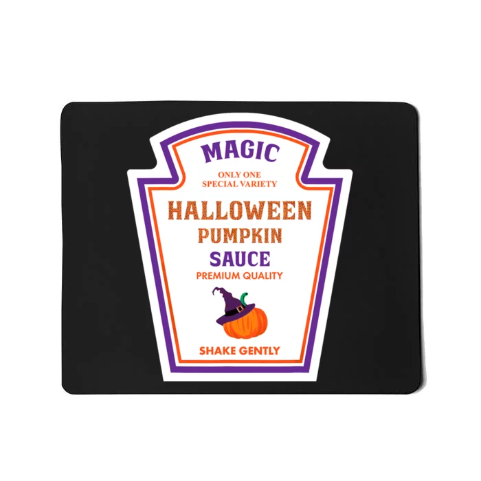 Group Condiments Funny Diy Halloween Costume Pumpkin Sauce Mousepad