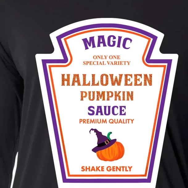 Group Condiments Funny Diy Halloween Costume Pumpkin Sauce Cooling Performance Long Sleeve Crew