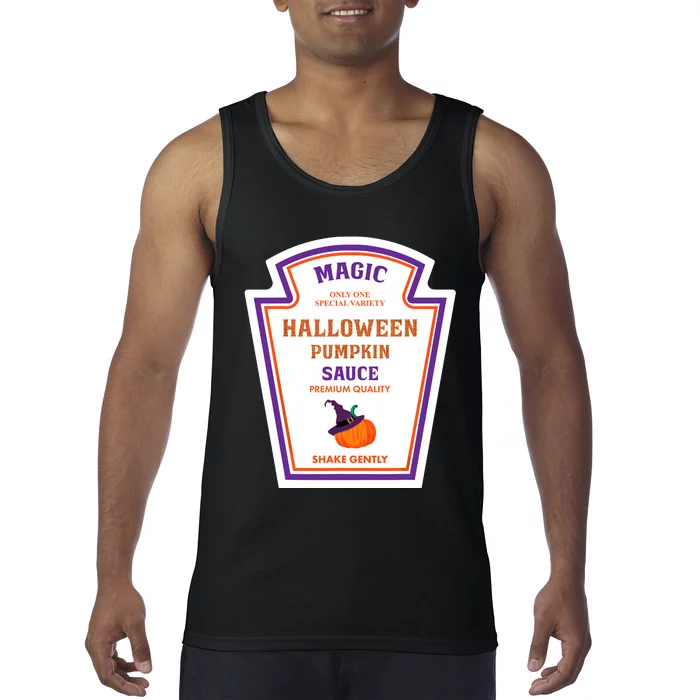 Group Condiments Funny Diy Halloween Costume Pumpkin Sauce Tank Top