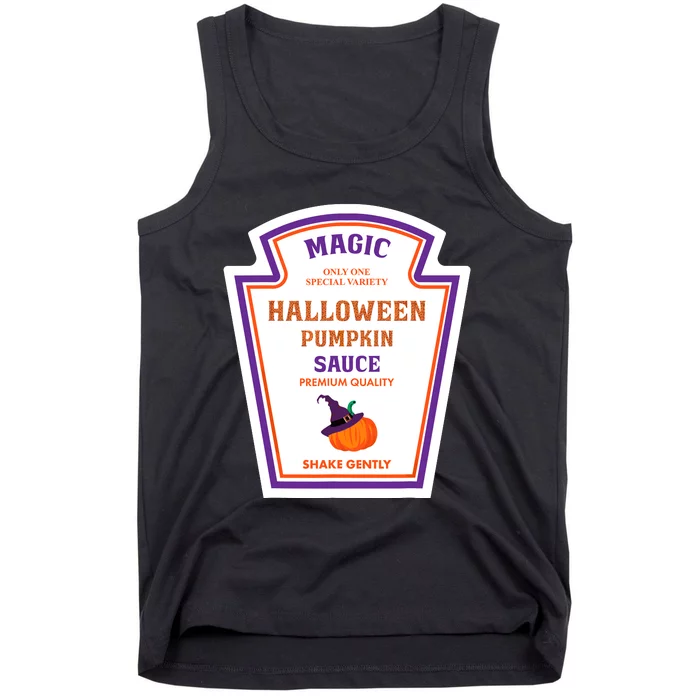 Group Condiments Funny Diy Halloween Costume Pumpkin Sauce Tank Top