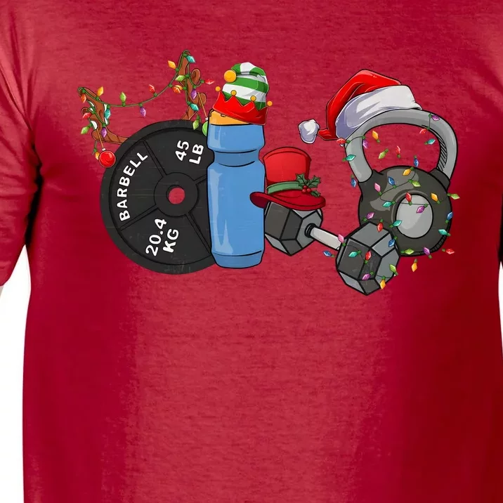 Gym Christmas Fitness Christmas Workout Comfort Colors T-Shirt