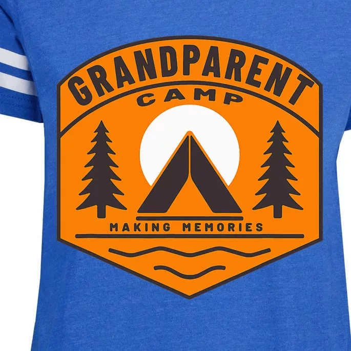 Grandparent Camp Fun Family Cousin Camping Grandchildren Enza Ladies Jersey Football T-Shirt