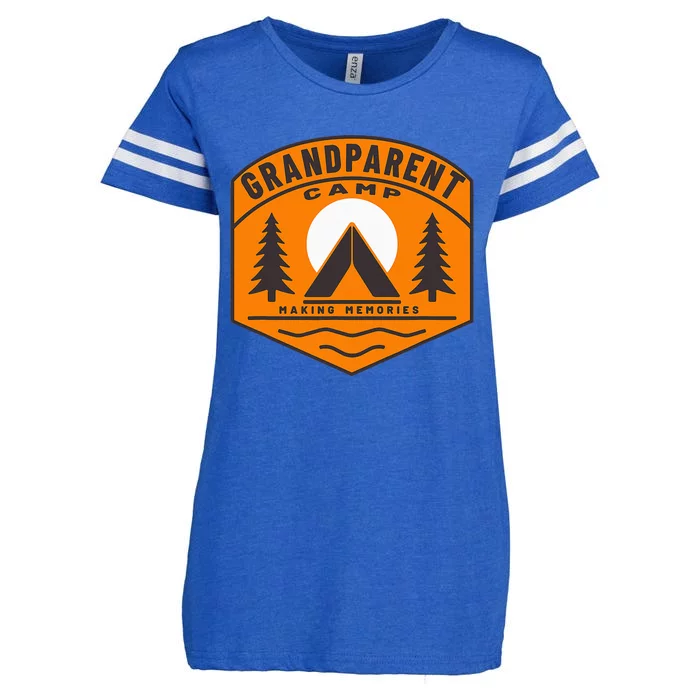 Grandparent Camp Fun Family Cousin Camping Grandchildren Enza Ladies Jersey Football T-Shirt