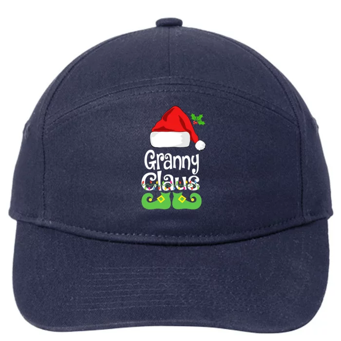 Granny Claus Family Matching Grandma Claus Pajama Merry Xmas Gift 7-Panel Snapback Hat