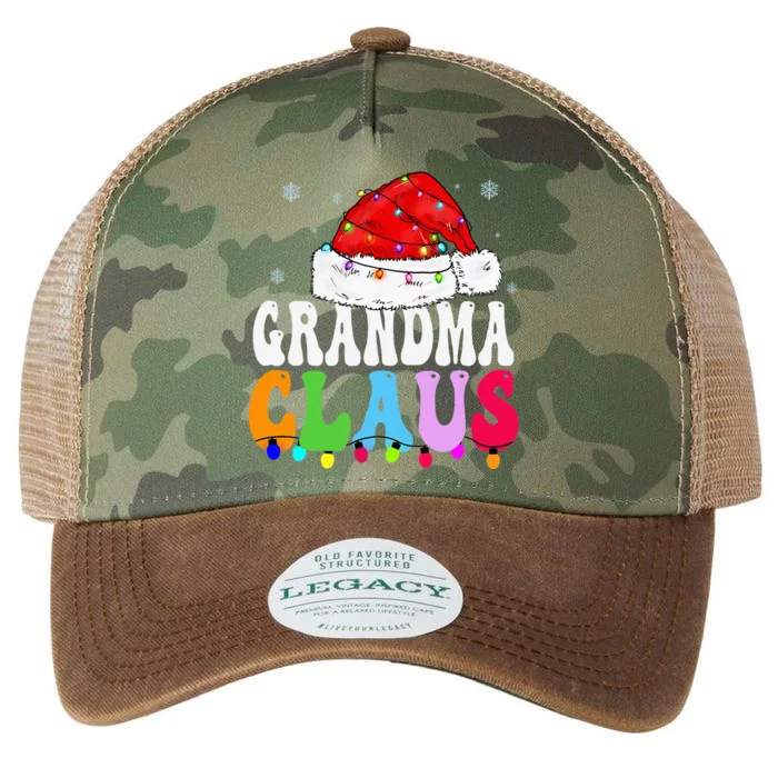 Grandma Claus Funny Xmas Family Matching Grandma Christmas Legacy Tie Dye Trucker Hat