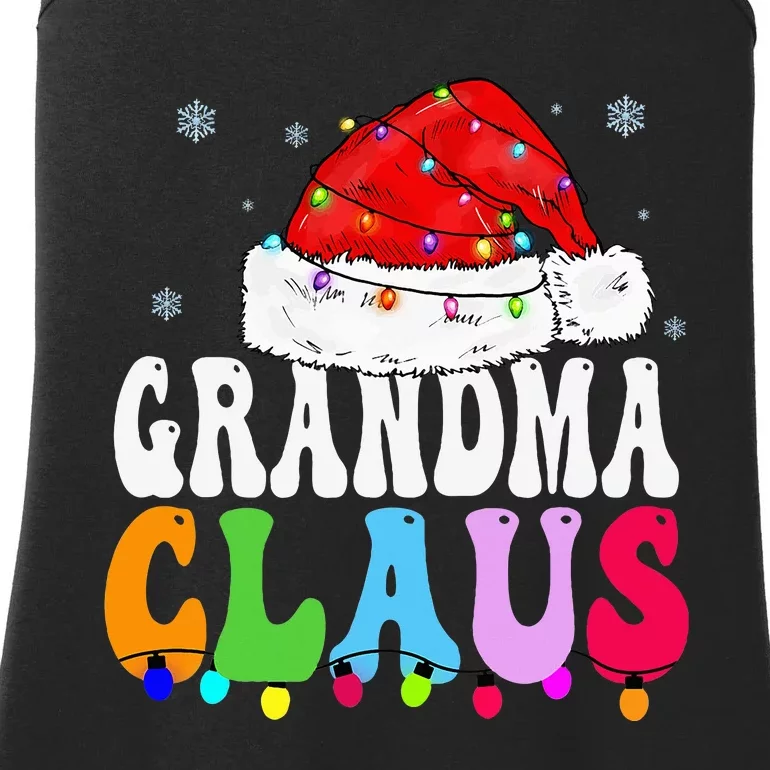 Grandma Claus Funny Xmas Family Matching Grandma Christmas Ladies Essential Tank