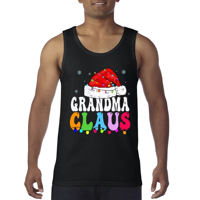 Grandma Claus Funny Xmas Family Matching Grandma Christmas Tank Top