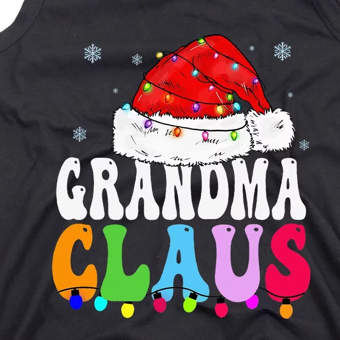 Grandma Claus Funny Xmas Family Matching Grandma Christmas Tank Top