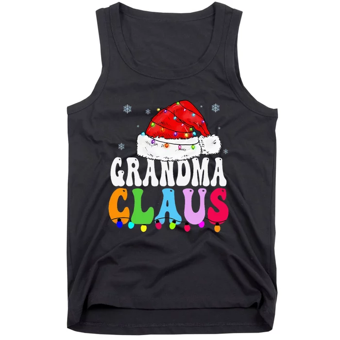 Grandma Claus Funny Xmas Family Matching Grandma Christmas Tank Top