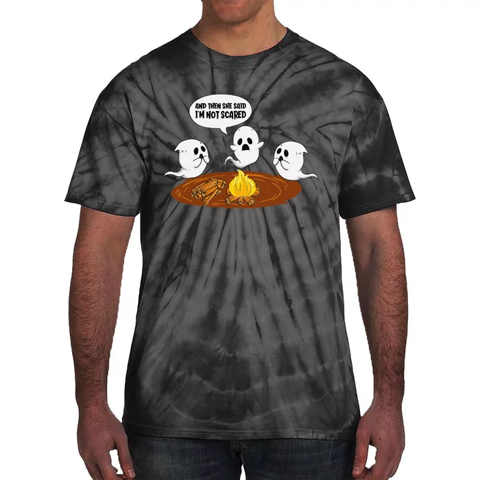 Ghost Campfire Funny Halloween Tie-Dye T-Shirt