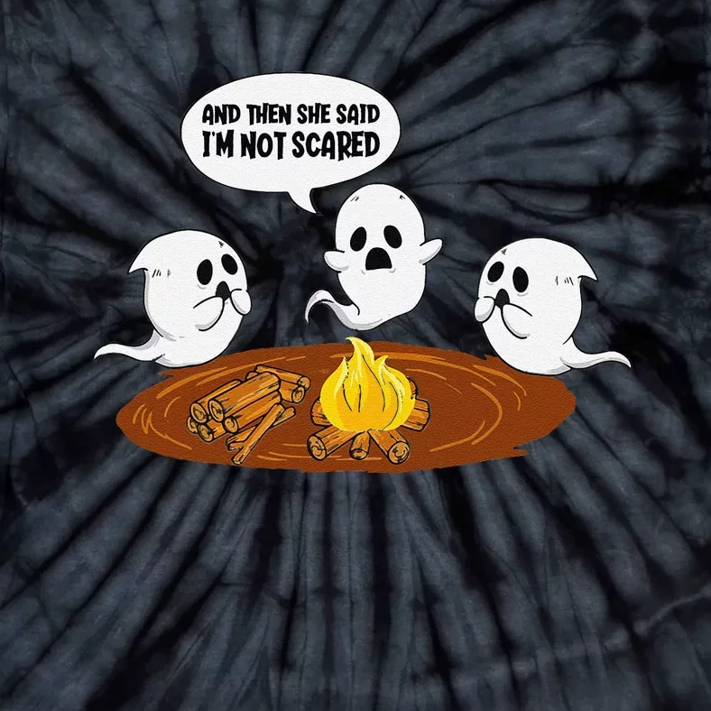 Ghost Campfire Funny Halloween Tie-Dye T-Shirt