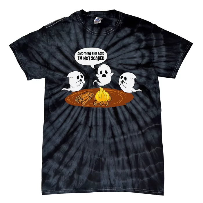 Ghost Campfire Funny Halloween Tie-Dye T-Shirt