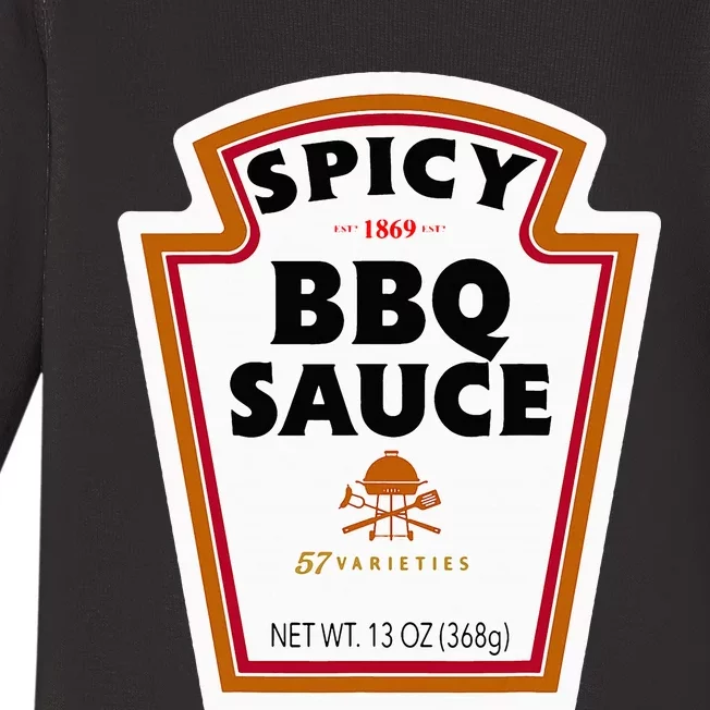 Group Condiments Funny Diy Halloween Costume Bbq Sauce Baby Long Sleeve Bodysuit