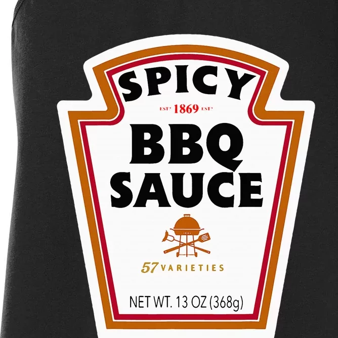 Group Condiments Funny Diy Halloween Costume Bbq Sauce Women's Racerback Tank